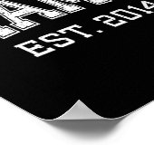 Poster Mama Est 2014 Mom D Mothers Day Ized Premium Tri-b (Coin)