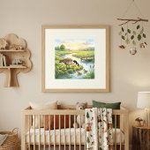 Poster Mama Goose et Goslings Nursery