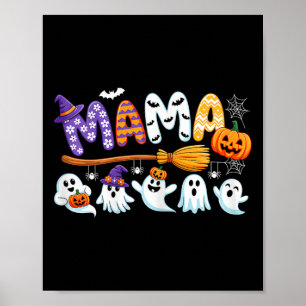 Poster Mama Halloween Boo Fantôme Horreur Costume amusant