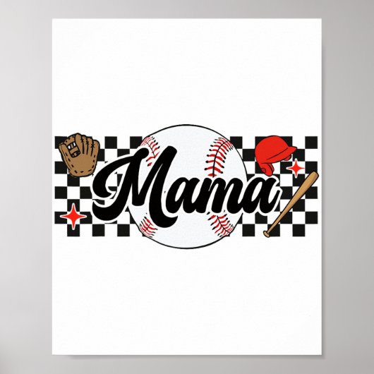 Poster Mama Jeu Vibes Fête des mères Fête des femmes Base (Devant)