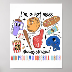 Poster Mama Jeu Vibes Fête des mères Fête des femmes Base