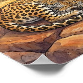 Poster Mama Leopard and Cubs Nursery (Coin)