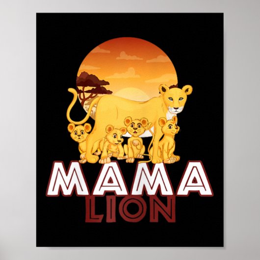 Poster Mama Lion (Devant)