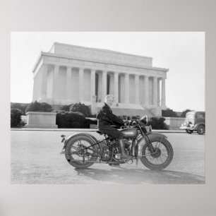 Poster Mama moto vintage des années 1930