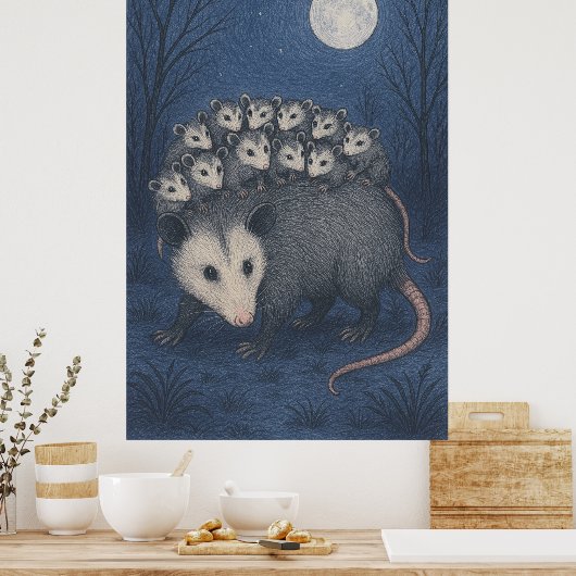 Poster Mama Opossum (Cuisine)
