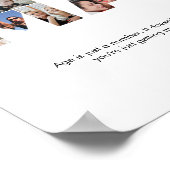 Poster Mama Photo Collage Lettre Cutout Maman Anniversair (Coin)