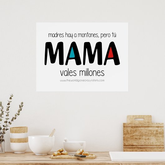 Poster Mama vales millones (Cuisine)