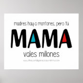 Poster Mama vales millones (Devant)