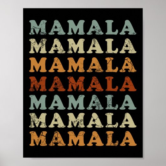 Poster Mamala Kamala Harris 24 Démocrate (Devant)