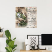 Poster Maman À Ma Fille Lettre, Fille Cadeau Anniversaire (Bureau à domicile)