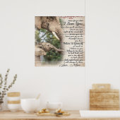 Poster Maman À Ma Fille Lettre, Fille Cadeau Anniversaire (Cuisine)