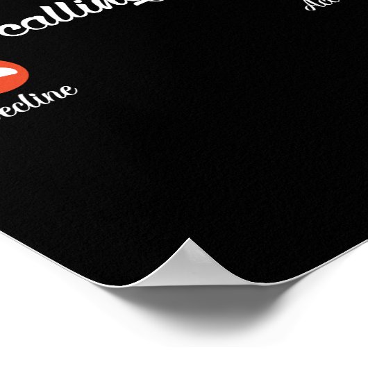 Poster Maman Appelle Refus Accepter (Coin)