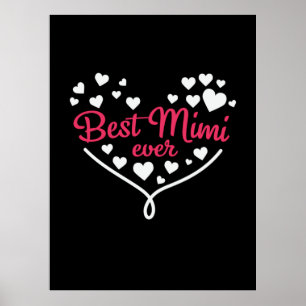 Poster Maman Art Meilleur Mimi Jamais