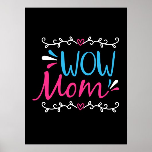Poster Maman Art Wow maman (Devant)