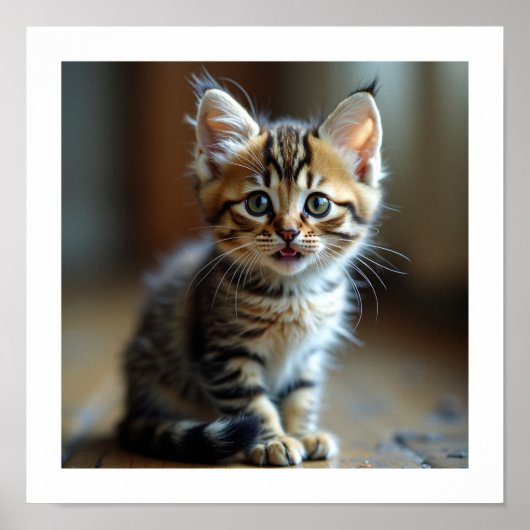Poster Maman au chat (Devant)