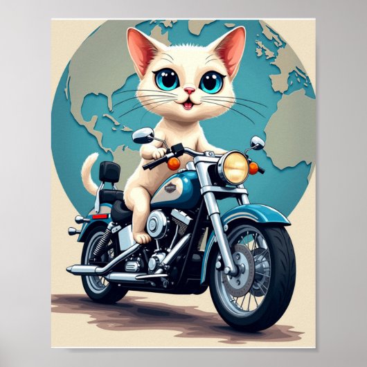 Poster Maman au chat (Devant)