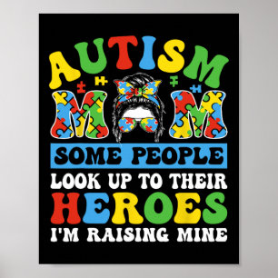 Poster Maman autiste Certaines personnes regardent vers l