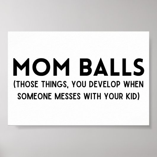 Poster Maman Balls (Devant)