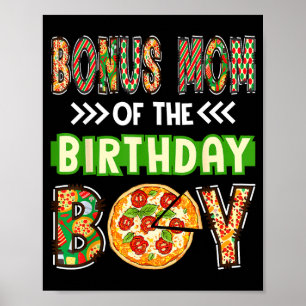 Poster Maman bonus du garçon anniversaire garçon amateur