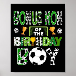 Poster Maman Bonus Du Joueur De Football Anniversaire Gar