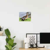 Poster Maman Canard de bois avec canard (Bureau à domicile)