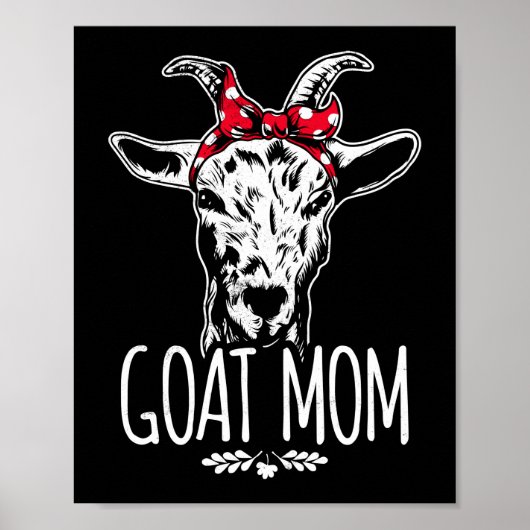 Poster Maman chèvre Mama Bandana (Devant)