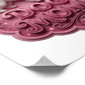 Poster Maman Chien Rose Edgey (Coin)