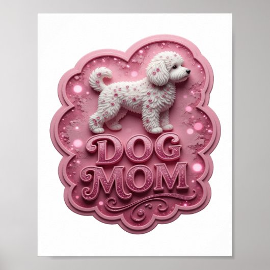 Poster Maman Chien Rose Edgey (Devant)