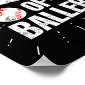 Poster Maman De Ballers Drôle Baseball Softball Jeu Mère (Coin)