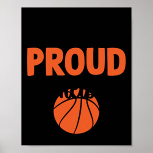 Poster Maman De Basket-Ball Forte Et Fière - Citations Dr