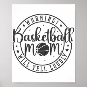 Poster Maman De Basketball Va hurler Louement Mères Jour 