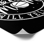 Poster Maman de basketteur criera fort (Coin)