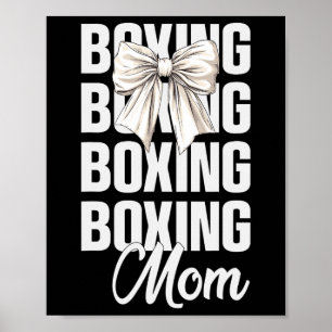 Poster Maman de boxe Coquette Arc Amateurs de boxe mignon