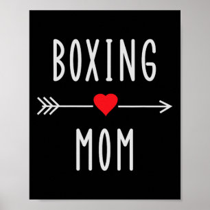 Poster Maman de boxe drôle de boxe féminine Mma Muay Thai