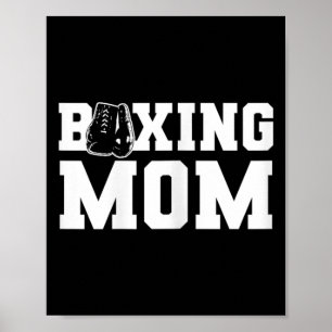 Poster Maman de boxe solidaire et fière Parent de boxe