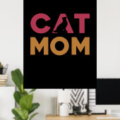 Poster Maman de chat (Bureau à domicile)