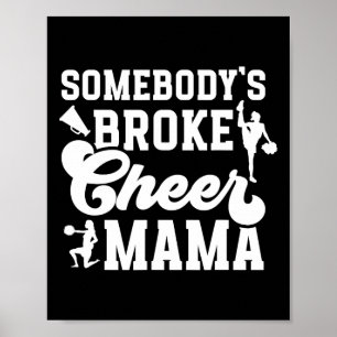 Poster Maman de Cheerleader Enthousiaste Maman Enthousias