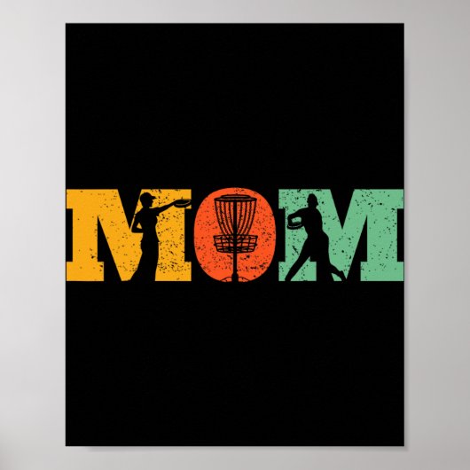 Poster Maman de Disc Golf Mère Amoureuse de Disc Golf Gol (Devant)