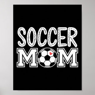 Poster Maman de foot cool Mère de soccer maman de foot _2