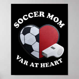 Poster Maman de foot du jour de match – Conception 3D Hea