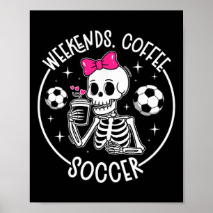 Poster Maman de foot du week-end café maman d'un joueur d