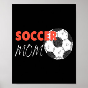 Poster Maman de footballeur Vintage Football 4 T Shirt