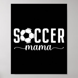 Poster Maman de footballeuse Maman Mère Joueuse de foot M
