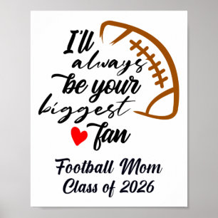 Poster Maman de footballeuse sénior de la promotion 2026