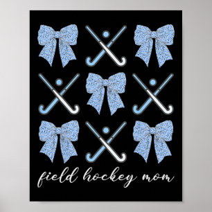 Poster Maman de hockey sur gazon Coquette Arc Mignons ama