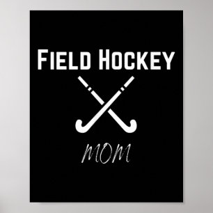 Poster Maman de hockey sur gazon Sports Lycée Fierté Amus