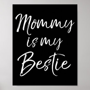 Poster Maman de jolis enfants est mon amie Cadeau Maman e