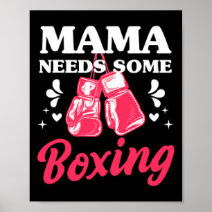 Poster Maman de kickboxing drôle a besoin d'une formation