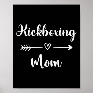 Poster Maman de kickboxing Femme Amateur de kickboxing Mè