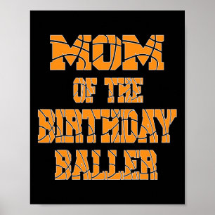 Poster Maman de la fête thématique d'anniversaire Ller Sk